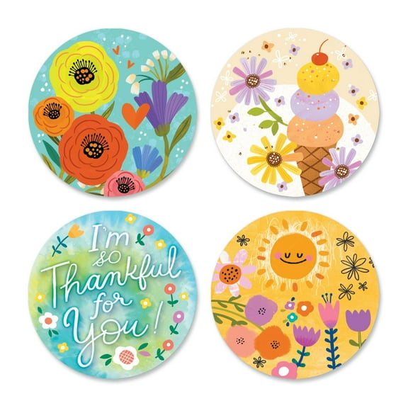 Friends Like You Friendship Seals - Set of 24 Envelope Seals, 1 1/2 Inch Diameter