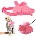 thumbnail image 4 of Bird Harness Leash, Ergonomic Handle Adjustable  Flying Rope Ultra Light  For  Training M Pink, 4 of 8