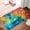 Bright Colorful Pattern, variant on Door Mat Front Door Mats Cartoon Shiba Inu Dancing Print Welcome Doormat Absorbent Non-Slip Entrance Mat Soft Flannel Rugs Washable Carpet for Christmas Decor Indoor Outdoor 16''x 24''