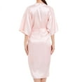 thumbnail image 4 of ZZwxWA Women's Silk Robes Kimonos Satin Pajamas Bridesmaid Bride Party Pjs with Pockets, 4 of 5