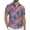 02-NationalFlag, variant on Men's Hawaiian Shirt Short Sleeve Casual Button Down Shirt for Men Printed Summer Beach Shirt
