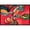 Red, variant on Red Flowers and berries Indoor Or Outdoor Mat - 18 x 27 in.