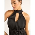 thumbnail image 2 of Sofia Jeans Women's Pleated Halter Midi Dress, Mid Calf Length, Sizes XS-XXXL, 2 of 4