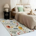 thumbnail image 3 of Floral Rugs for Living Room - 4x5 Rug - Floral Rug - Colorful Flower Area Rug - Botanical Rugs - Spring Plant Girls Carpet S-&257, 3 of 7
