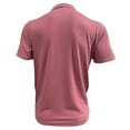 thumbnail image 5 of Clean Golf T-Shirts for Mens Plain Basic Tee Shirts Knitted Stripe Tops Ultra Soft Quick Dry Tunic Blouses Collared Short Sleeve Shirts Front Button Tees Shirts Workout Running Gym Blouse, 5 of 6