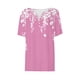 thumbnail image 4 of Camisetas Casuales de Mujer con Cuello en V Camiseta de Color Sólido, Manga Corta Casual Top para el Uso Diario, 4 of 4