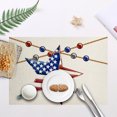 thumbnail image 1 of 4th Of July Star Placemat Heat Resistants Polyester Table Mat Patriotic Americans Flag Theme Kitchen Dining Decor Singles, 1 of 6