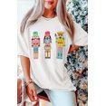 thumbnail image 5 of Women's White Chenille Nutcracker Doll Graphic Christmas Fashion Tee | [ZhiHiMeRi] | (US 20-22)2XL, 5 of 9