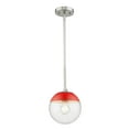 thumbnail image 2 of Golden Lighting 3219-S PW-RED Dixon Pewter Small Pendant with Rod, 2 of 2