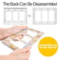thumbnail image 4 of Yayeee Rocker Switch Wall Plate 1-Gang 4.6"x2.9" Home Decorative Outlet Cover, Watercolor Seashell, 4 of 6