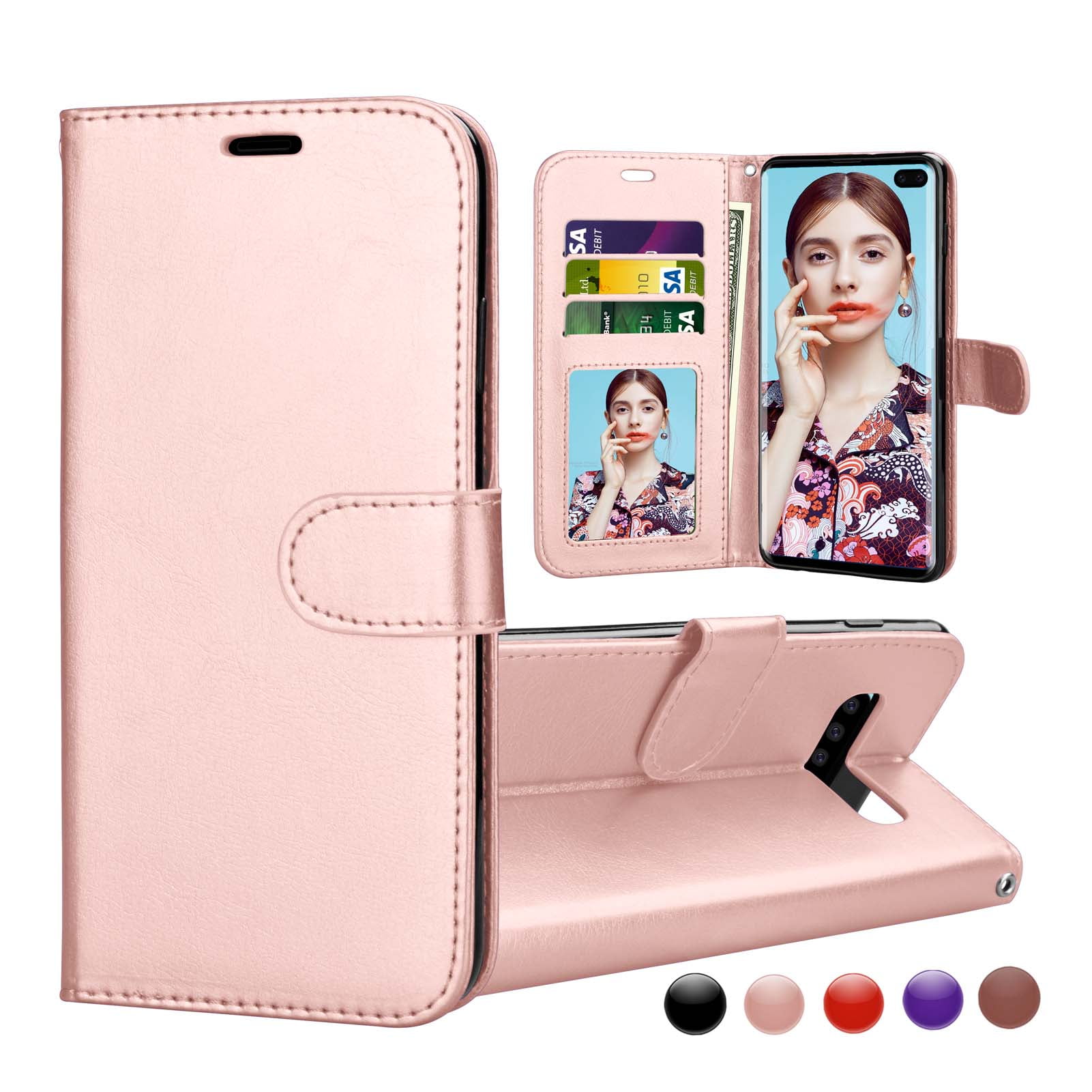 Purple PU Leather Wallet Flip Case for Samsung Galaxy S10 5G Positive Cover Compatible with Samsung Galaxy S10 5G Purple PU Leather Wallet Flip Case for Samsung Galaxy S10 5G Positive Cover Compatible with Samsung Galaxy S10 5G