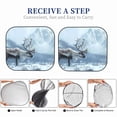 thumbnail image 6 of Sikiie Winter Reindeer In Snowy Mountains Print Foldable Car Windshield Sun Visor, Car Window Sunshade Suitable for Sedan, SUV and Truck Car Accessories-Large, 6 of 6