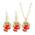 thumbnail image 6 of fenteer 3xChristmas Necklace and Earrings Set Novelty for Festive Anniversary New Year Bell, 6 of 8