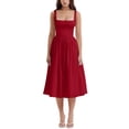thumbnail image 1 of Sunloudy Vestido midi de verano para mujer, sin mangas, sin espalda, color sólido, cintura alta, vestido de fiesta Sunloudy moda, 1 of 5