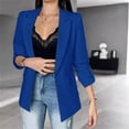 thumbnail image 3 of Blazer Jackets for Women Open Front Long Sleeve Blazers Casual Lapel Blazers Slim Work Office Blazers with Pockets, 3 of 4