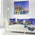 thumbnail image 3 of Designart New York Cityscape Panorama - Photography Landscape Printed Throw Pillow - 16x16, 3 of 5