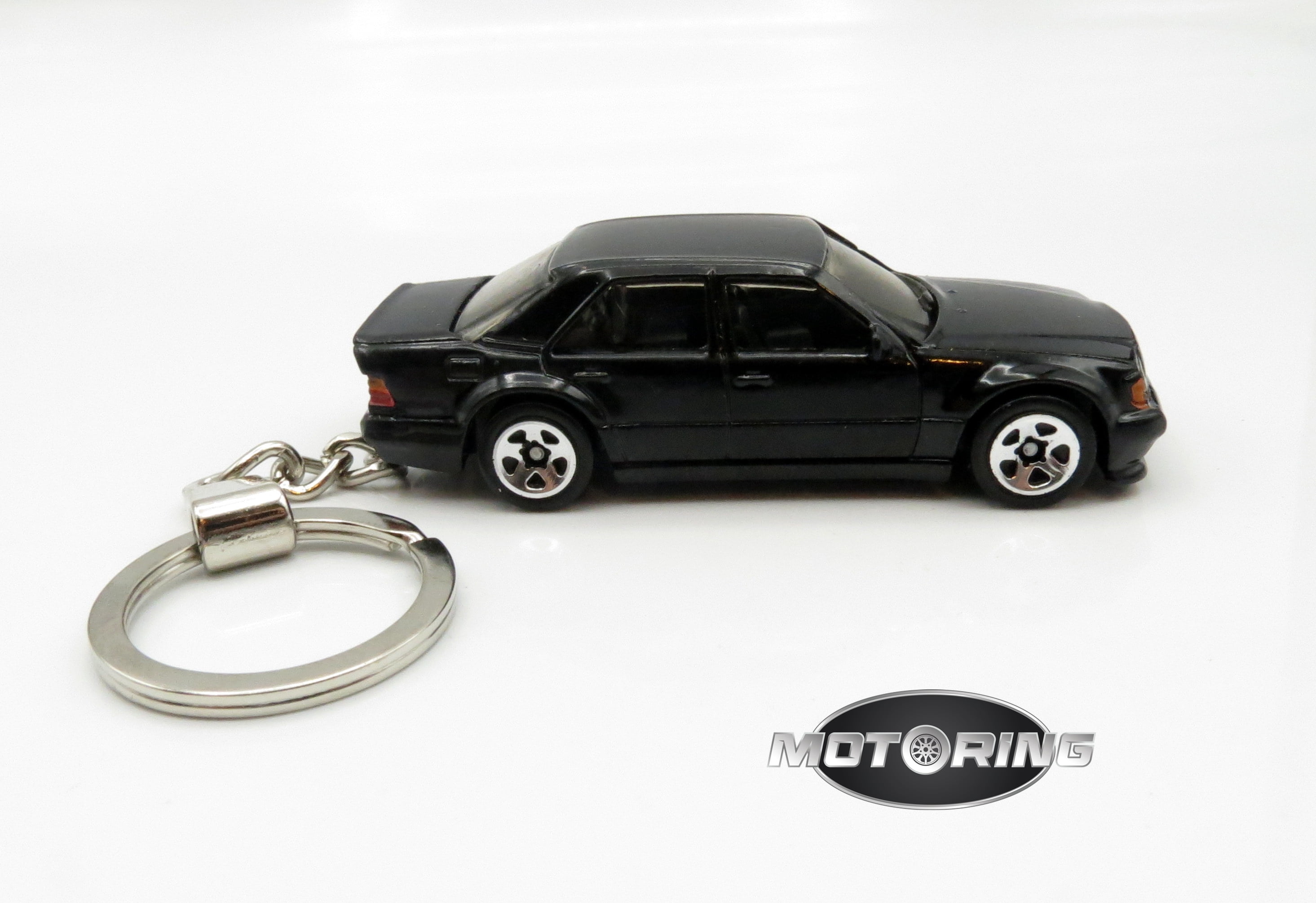 Mercedes Benz 500E Black Car Rare Novelty Keychain 1:64 Diecast