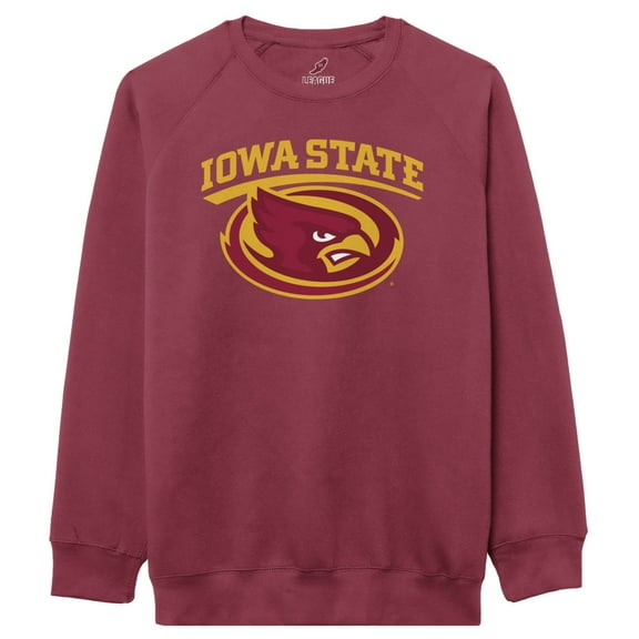 Men's-League Collegiate Wear Cardinal Iowa State Cyclones Essentials 2.0 Pullover Sweatshirt