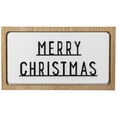 thumbnail image 2 of Northlight 3D Wooden Merry Christmas Decoration - 13" - White and Black, 2 of 6