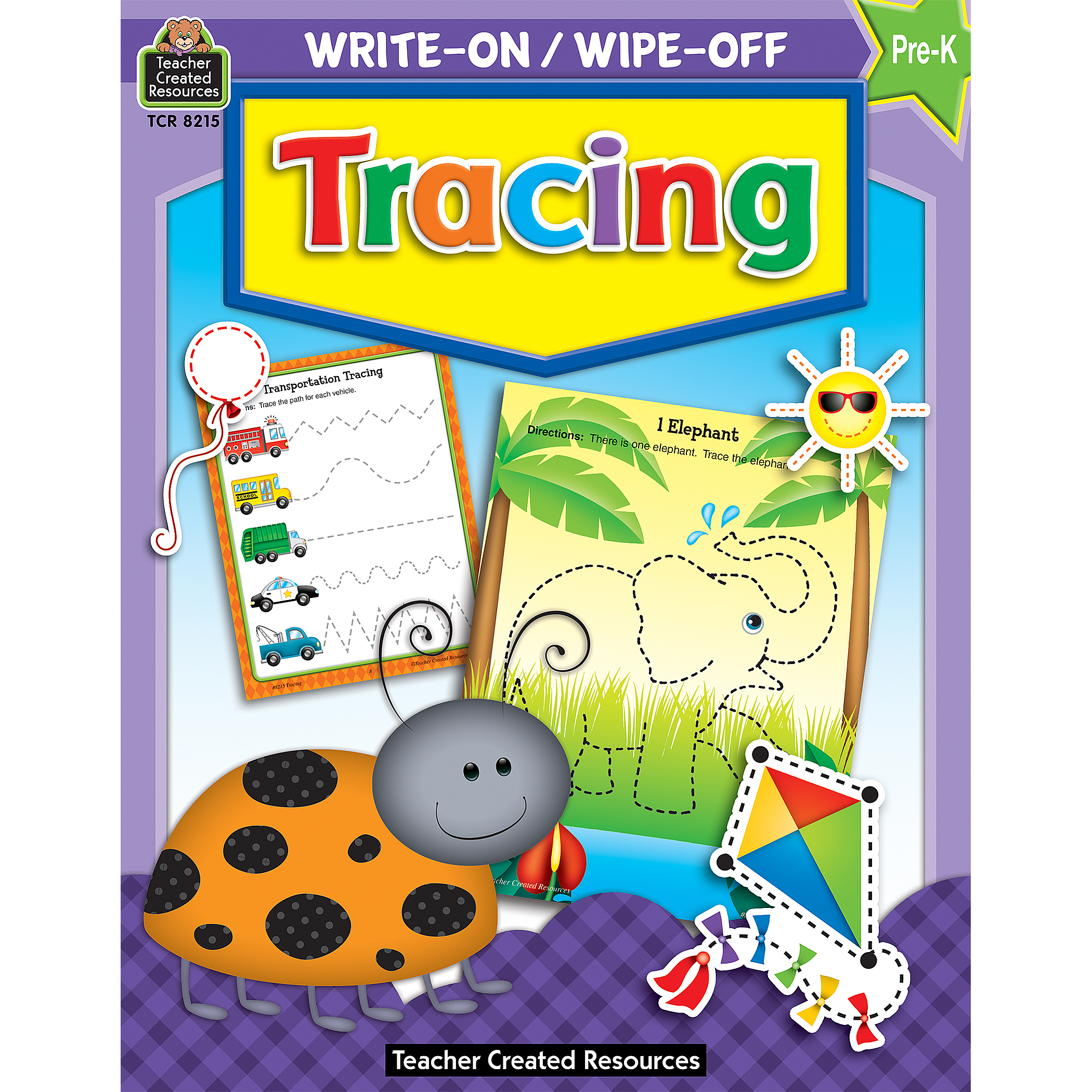 Teacher Created Resources Early Learning Essentials Write & Wipe Activity Book Kit  Literacy, Math, and Fine Motor Skills