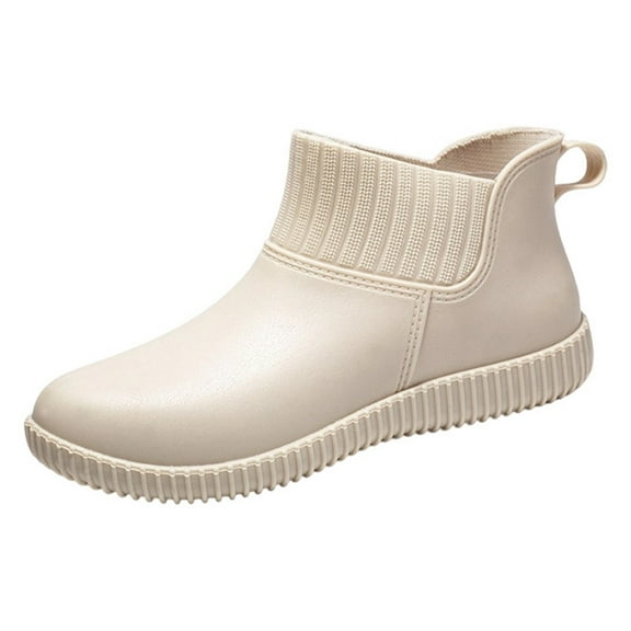 Women Rain Boots Ankle Rain Boots Waterproof Non- Casual Shoes Short Rain Boots Wide Calf For Gardening Outdoor Work And Everyday Wear Rain Boots