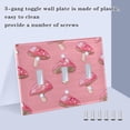 thumbnail image 4 of Mushroom Light Switch Plate Covers 2 Gang Wall Plate Plastics Outlet Covers for Kitchen Home Office Decor, 4 of 8