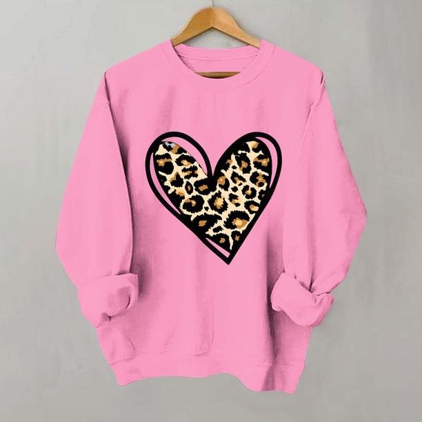 Xuyuer Women's Round Neck Fashion Print Long Sleeve Sweatshirt, Graphic Pullover Top for Casual Spring Wear, Lounge Comfort and Street Style Outfits