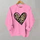 thumbnail image 1 of Xuyuer Women's Round Neck Fashion Print Long Sleeve Sweatshirt, Graphic Pullover Top for Casual Spring Wear, Lounge Comfort and Street Style Outfits, 1 of 5