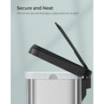 thumbnail image 4 of Kitchen Trash Can 18 Gallon Stainless Steel Garbage Can Recycle Bin with Stay-Open Lid and Step-on Pedal Silver and Black, 4 of 8