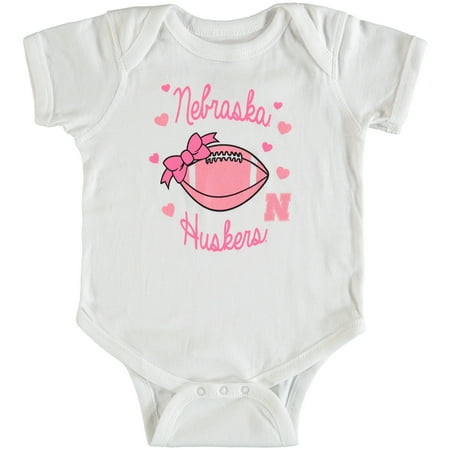 - Nebraska Cornhuskers Girls Infant Sunday Best Bodysuit - White