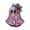 Pink-B, variant on YYDENG Halloween Decor Acrylic Ghost Pendant with Rhinestone Bow Stained Glass Window Ornament Pink A