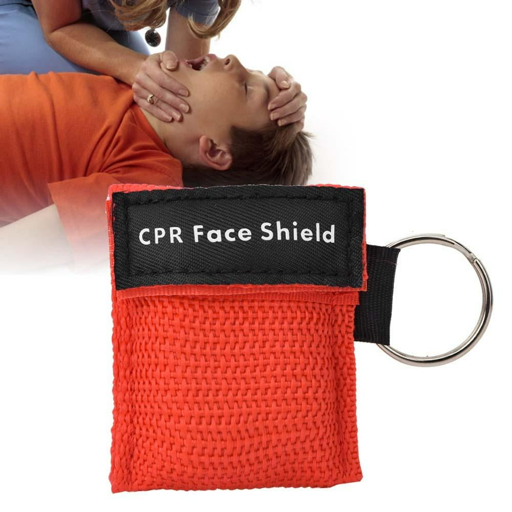 Kritne CPR Mask, OneWay Valve Emergency CPR First Aid Mask Keychain
