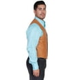 thumbnail image 2 of Scully 503-189-44L-L Mens Leather Wear Western Vest, Antique Brown, Size 44L, 2 of 3