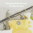 thumbnail image 3 of AmazerBath Shower Curtain Hooks Gold Shower Curtain Rings, Simple Double Hook Shower Curtain Hooks Rust Proof, Sturdy Metal Smooth Glide Shower Hooks for Shower Curtain Rod, 12 Pcs Shower Rod Hooks, 3 of 9