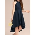thumbnail image 2 of Sleeveless Solid Girls Flowy Dresses Kids Children Ruffle A-Line Dress, 2 of 5