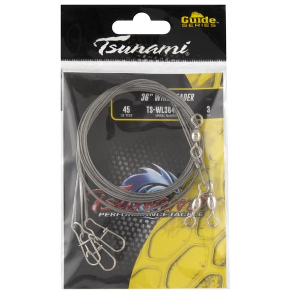 Tsunami Leader Wire 36 in 45 lb Test 3 Pack