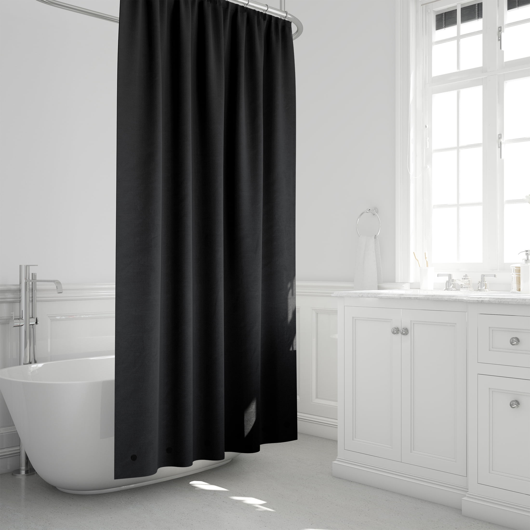 Heavy-Weight Magnetic Shower Curtain Liner