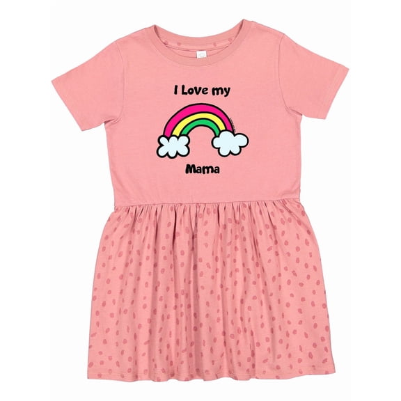 Inktastic I Love My Mama Girls Toddler Dress