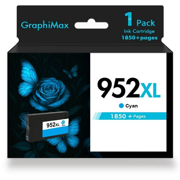 952XL Ink Cartridges Compatible for HP 952 952XL 1 Pack Color Ink for OfficeJet Pro 8710 7740 8720 8210 8715 8702 7720 8730 8740 8216 8725 8700(1 Cyan)