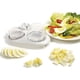 thumbnail image 5 of Cortador de huevos 3 en 1, cortador de huevos para huevos duros, con alambres de corte de acero inoxidable, gajos multifuncionales, accesorios de cocina, rebanadas duraderas, 5 of 5
