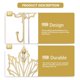 thumbnail image 4 of 2 Pcs Leaf Shape Clothes Hook Nordic Style Hanging Hook Home Sundries Organizer, 4 of 4