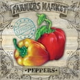 thumbnail image 3 of K, Onna 20x20 Black Modern Framed Museum Art Print Titled - Farmers Market III, 3 of 5