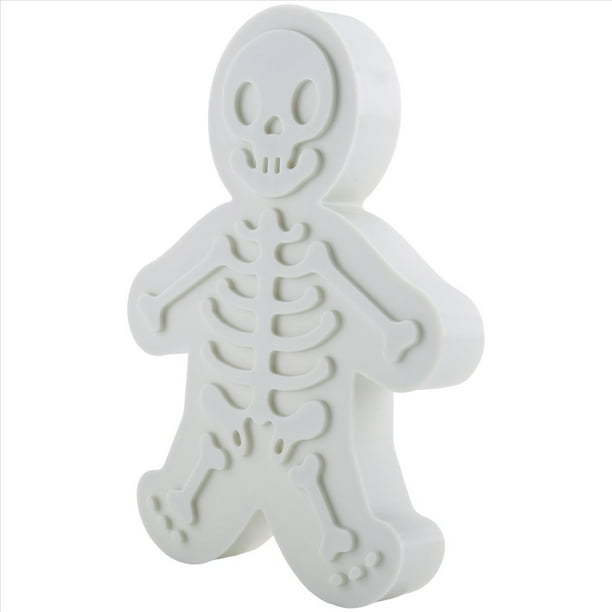 Molde para Galletas con Forma de Calavera de Hombre de Jengibre, Prensa para Hacer Galletas, Molde para Pastel de Galletas 3D