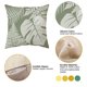 thumbnail image 4 of Juego de 4 fundas de almohada decorativas con hojas, fundas cuadradas para cojines de verano, patrón de plantas, 4 of 5