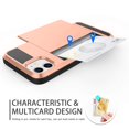 thumbnail image 4 of Mignova iPhone 11 6.1 inch case,Rugged Double-Layer Protection Card Holder Shockproof and Drop-Proof Protection Hard Shell Mixed Rubber Armor(Rose Gold), 4 of 8