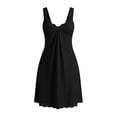 thumbnail image 4 of CYiJun Womens Nightgowns Sleeveless Lace Sleepwear Soft Pleated Tank Nightgown, 4 of 8