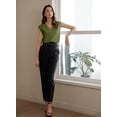 thumbnail image 5 of Camiseta sin mangas EVALESS para mujer con cuello en V plisado para mujer, 5 of 5