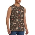 thumbnail image 2 of Fotbe Dachshund Dog Puppy Men's Camiseta sin Mangas Estampada para Hombres, Playera Casual para Gimnasio, Entrenamiento, Playa-3X-Large, 2 of 7