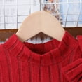 thumbnail image 5 of Wxirdiow Girls Sweat Suits Girls 2 Piece Set Fall Patch Collar Long Sleeve Layered Top + Straight Leg Pants Girls Clothing Set Red Size,7-8 Years, 5 of 9