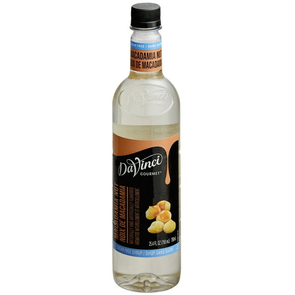 DaVinci Gourmet 750 mL Sugar Free Macadamia Nut Flavoring Syrup